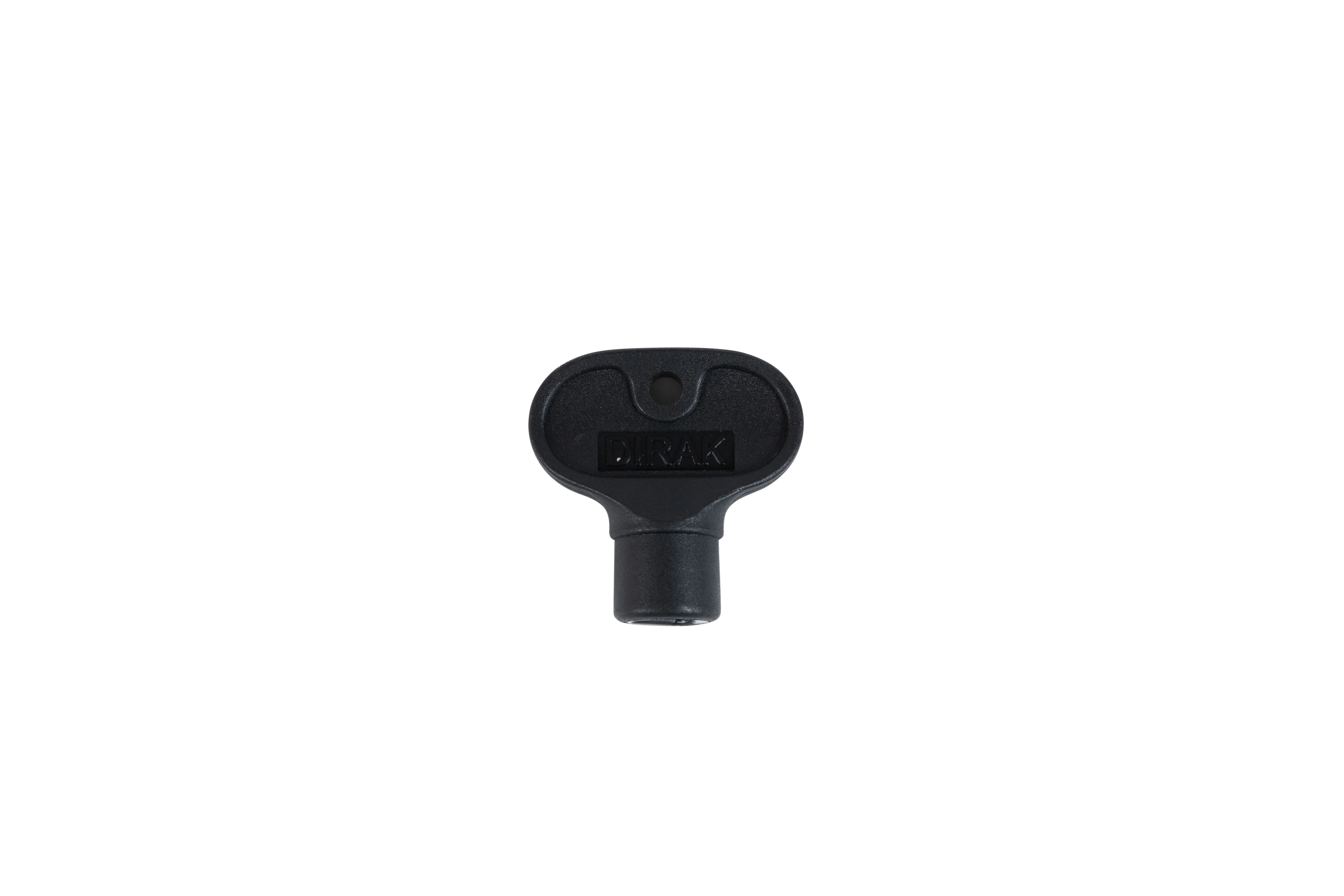 Schwarzer Dreikantschlüssel mit ovalem Griff 