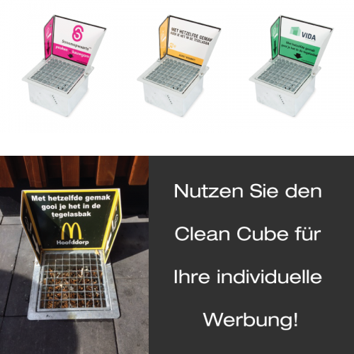 Clean Cube als Werbemittel